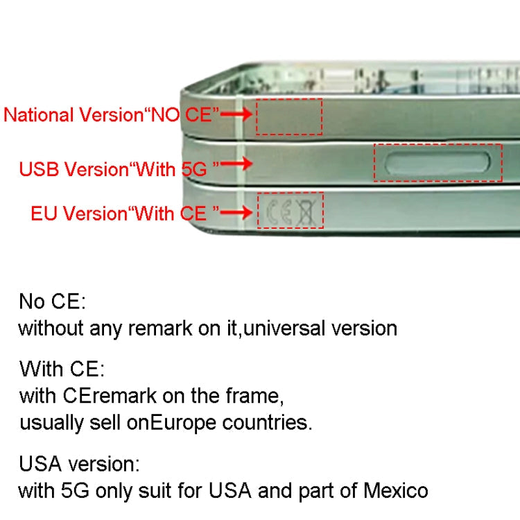 Per iPhone 15 Pro Max Cornice centrale con tasti laterali + vassoio per carte, China Version, US Version, CE EU Version