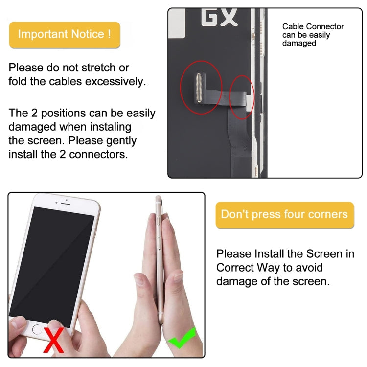 Schermo LCD OLED GX con digitalizzatore assemblaggio completo, For iPhone 13 Pro Hard, For iPhone 14 Hard, For iPhone 14 Plus Soft, For iPhone 14 Pro Hard