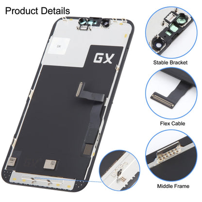 Schermo LCD OLED GX con digitalizzatore assemblaggio completo, For iPhone 13 Pro Hard, For iPhone 14 Hard, For iPhone 14 Plus Soft, For iPhone 14 Pro Hard