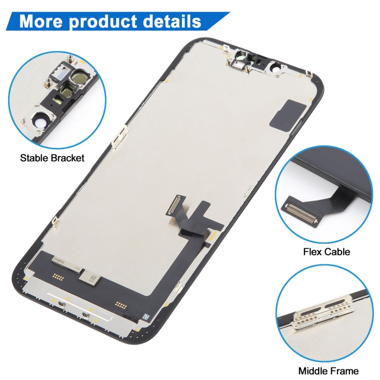 Schermo LCD ZY incell HD 1:1 con digitalizzatore assemblaggio completo, rimuovere IC necessita di riparazione professionale, For iPhone 14 Plus(Incell), For iPhone 14, For iPhone 14 Pro Max(Incell), For iPhone 13 Pro(Incell), For iPhone 13�������������...