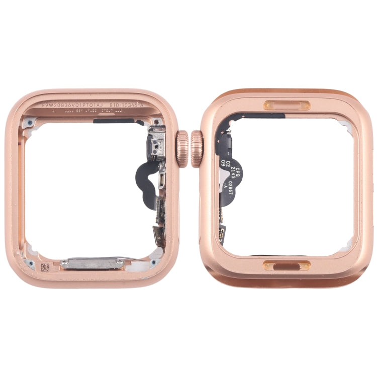 Piastra della lunetta del telaio centrale in lega di alluminio con cavo flessibile dell'asse di rotazione della corona, For Apple Watch Series 4 44MM LTE, For Apple Watch Series 4 44MM GPS, For Apple Watch Series 4 40MM LTE�����������������������������...
