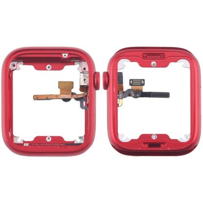 Piastra della lunetta del telaio centrale in lega di alluminio con cavo flessibile dell'asse di rotazione della corona, For Apple Watch Series 7 / 8 / 9 45MM LTE, For Apple Watch Series 7 / 8 / 9 45MM GPS, For Apple Watch Series 7 / 8 / 9 41MM LTE�����...