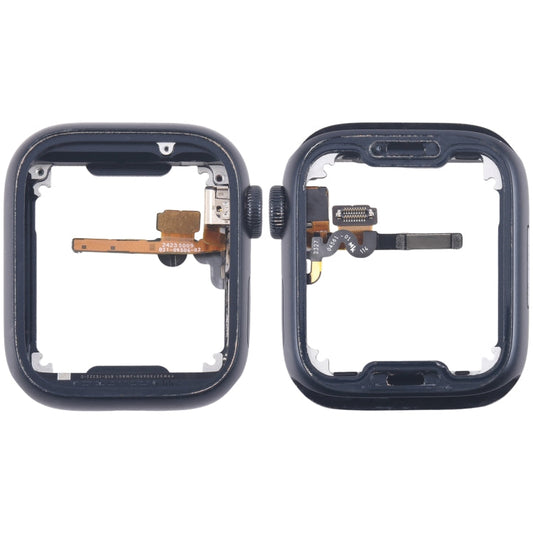 Piastra della lunetta del telaio centrale in lega di alluminio con cavo flessibile dell'asse di rotazione della corona, For Apple Watch Series 7 / 8 / 9 45MM LTE, For Apple Watch Series 7 / 8 / 9 45MM GPS, For Apple Watch Series 7 / 8 / 9 41MM LTE�����...
