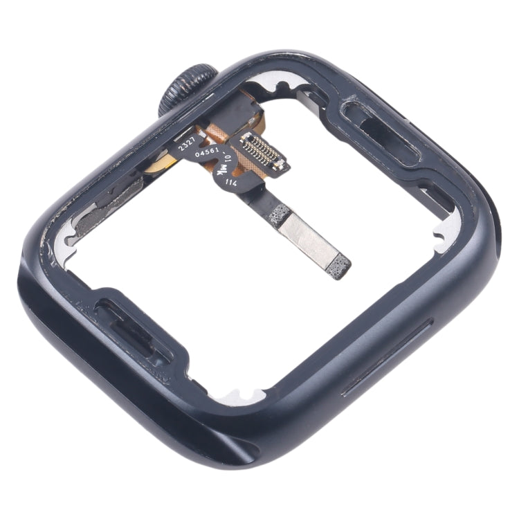Piastra della lunetta del telaio centrale in lega di alluminio con cavo flessibile dell'asse di rotazione della corona, For Apple Watch Series 7 / 8 / 9 45MM LTE, For Apple Watch Series 7 / 8 / 9 45MM GPS, For Apple Watch Series 7 / 8 / 9 41MM LTE�����...