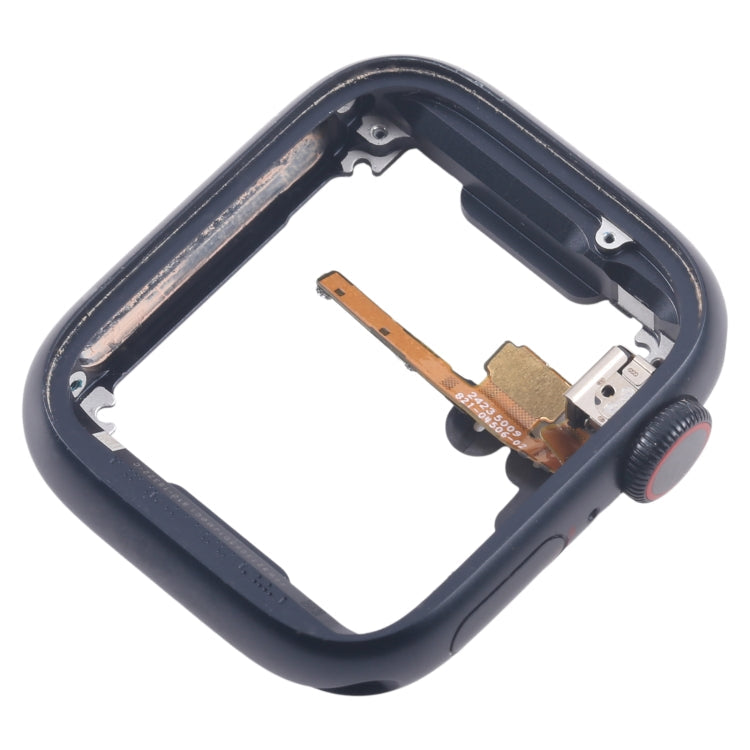 Piastra della lunetta del telaio centrale in lega di alluminio con cavo flessibile dell'asse di rotazione della corona, For Apple Watch Series 7 / 8 / 9 45MM LTE, For Apple Watch Series 7 / 8 / 9 45MM GPS, For Apple Watch Series 7 / 8 / 9 41MM LTE�����...