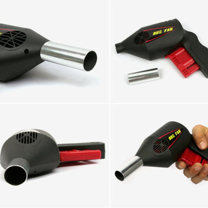 Ventilatore portatile per barbecue da esterno. Ventilatore manuale per barbecue a pressione manuale