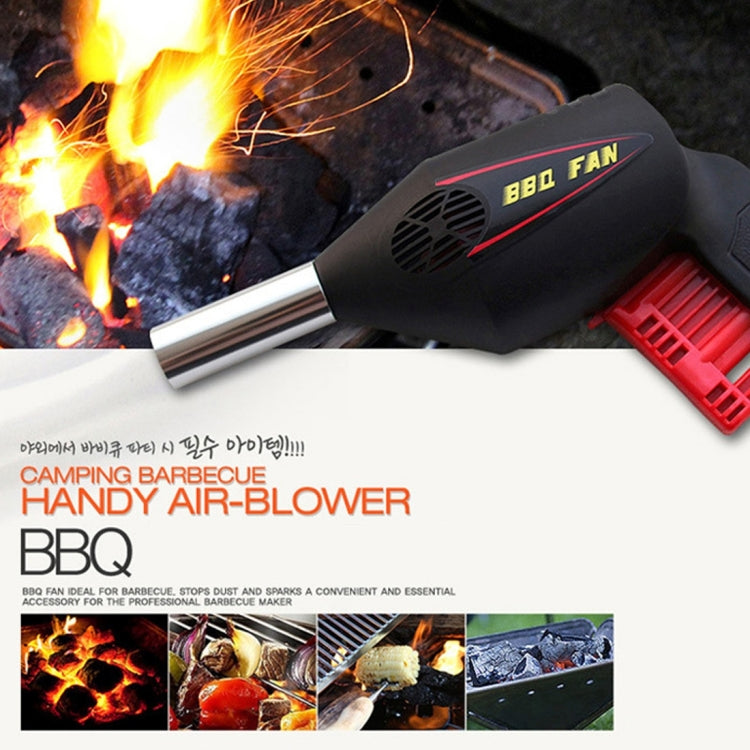 Ventilatore portatile per barbecue da esterno. Ventilatore manuale per barbecue a pressione manuale