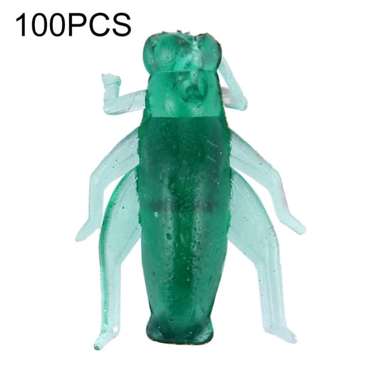 Esche da pesca artificiali a forma di cricket da 100 pezzi, lunghezza: 2 cm, Cricket Shape