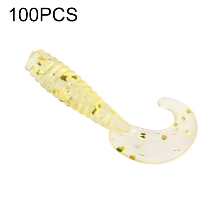 "Esche artificiali a forma di vermi con paillettes - Confezione da 100 pezzi, lunghezza 3,5 cm" - Novalix Store