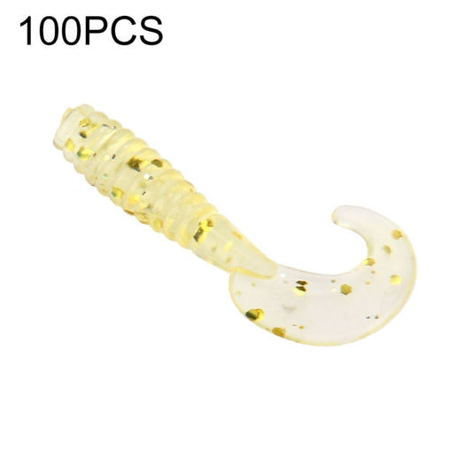 "Esche artificiali a forma di vermi con paillettes - Confezione da 100 pezzi, lunghezza 3,5 cm" - Novalix Store