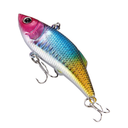 Esche da pesca artificiali in plastica con rivestimento colorato Pesca Topwater Galleggiante Esca popper Colpisci le onde d'acqua Arrampicata Esca da pesca con ganci, Lunghezza: 7,5 cm, 7.5 cm