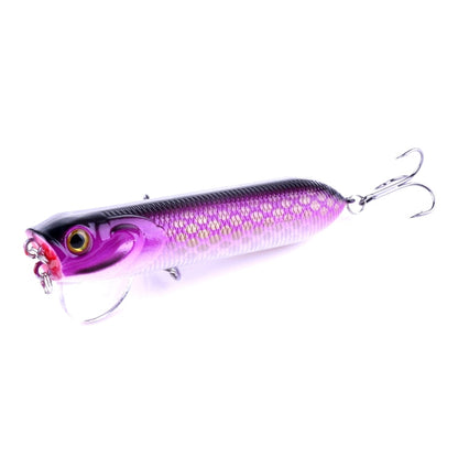 HENGJIA Esche da pesca artificiali Popper Esca da pesca bionica con ganci, Lunghezza: 9,5 cm, Consegna colore casuale, Length: 9.5 cm