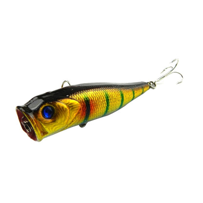 HENGJIA Esche da pesca artificiali in plastica Popper Esca da pesca bionica con ganci, Lunghezza: 9 cm, Consegna colore casuale, Length: 9 cm