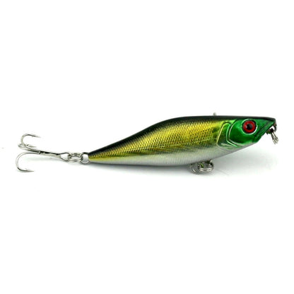 HENGJIA Esche da pesca artificiali Popper Esca da pesca bionica con ganci, Lunghezza: 7,5 cm, Consegna colore casuale, Length: 7.5 cm