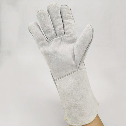 246 # Guanti isolanti in pelle a due strati resistenti all'usura Guanti per saldatore per saldatura ad alta temperatura Protezione da lavoro in pelle, Dimensioni: 34 * 16 cm, 246# - Novalix Store