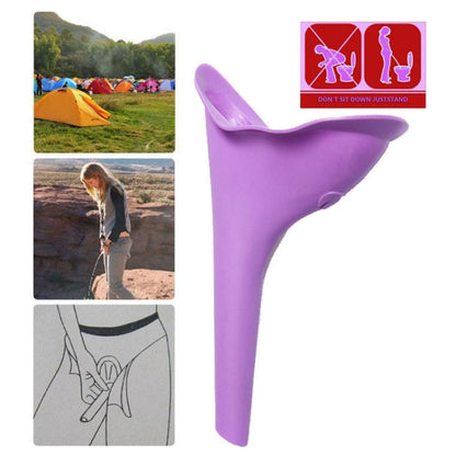 Orinatoio portatile per donna femminile, toilette per minzione, dispositivo per urina in silicone, imbuto, campeggio, viaggio, consegna colore casuale, Toilet Emergency Tools