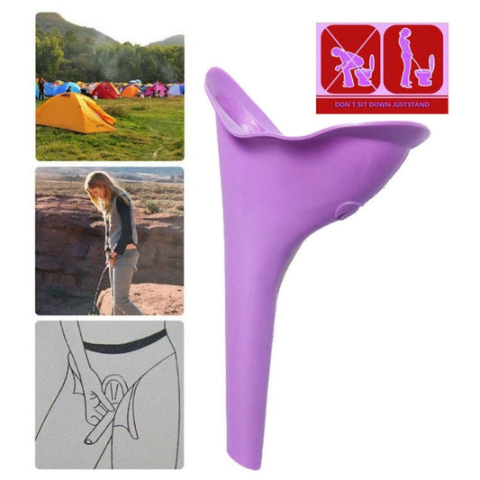 Orinatoio portatile per donna femminile, toilette per minzione, dispositivo per urina in silicone, imbuto, campeggio, viaggio, consegna colore casuale, Toilet Emergency Tools