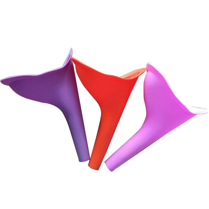 Orinatoio portatile per donna femminile, toilette per minzione, dispositivo per urina in silicone, imbuto, campeggio, viaggio, consegna colore casuale, Toilet Emergency Tools