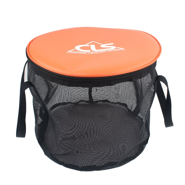 borsa-per-attrezzatura-da-pesca-da-campeggio-con-cestino-di-scarico-doppio-pieghevole-per-esterno-in-pvc-30l-4-in-1 - immagine 3