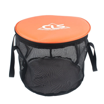 borsa-per-attrezzatura-da-pesca-da-campeggio-con-cestino-di-scarico-doppio-pieghevole-per-esterno-in-pvc-30l-4-in-1 - immagine 3