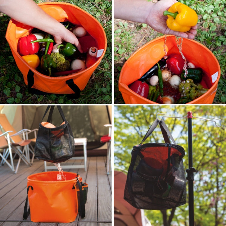 borsa-per-attrezzatura-da-pesca-da-campeggio-con-cestino-di-scarico-doppio-pieghevole-per-esterno-in-pvc-30l-4-in-1 - immagine 8