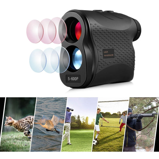 5-600P Palmare Golf Laser Strumento di misurazione della distanza Telescopio Telemetro Misuratore di distanza, 600 m, 5-600m - Novalix Store