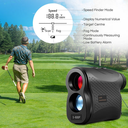 5-600P Palmare Golf Laser Strumento di misurazione della distanza Telescopio Telemetro Misuratore di distanza, 600 m, 5-600m - Novalix Store