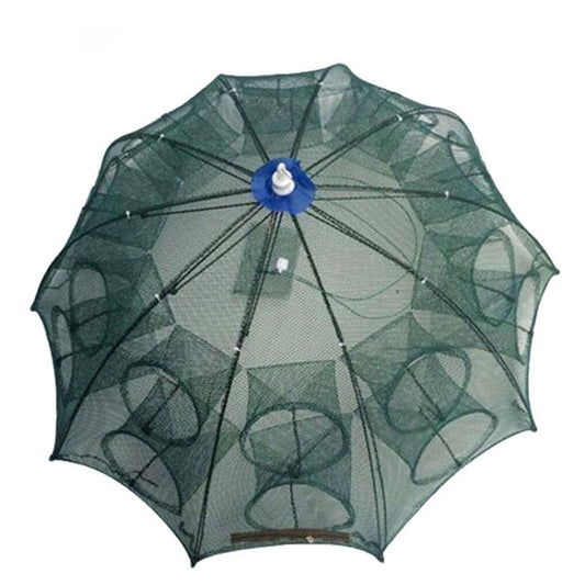 Rete da pesca pieghevole automatica a 20 fori, trappola per gamberetti, granchi, pesciolini, rete da pesca in nylon, 20 Holes