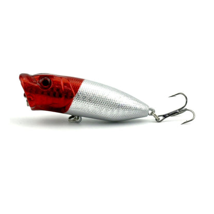 HENGJIA Esche da pesca popper artificiali Esche da pesca ecologiche con ganci, Lunghezza: 6,5 cm, Consegna colore casuale, Length: 6.5cm