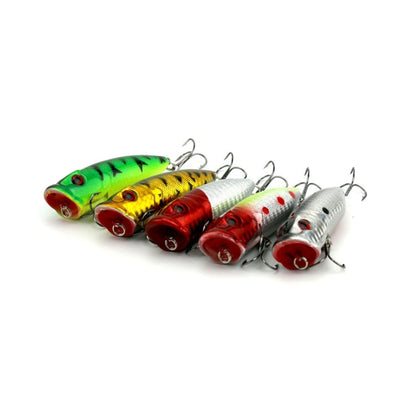HENGJIA Esche da pesca popper artificiali Esche da pesca ecologiche con ganci, Lunghezza: 6,5 cm, Consegna colore casuale, Length: 6.5cm