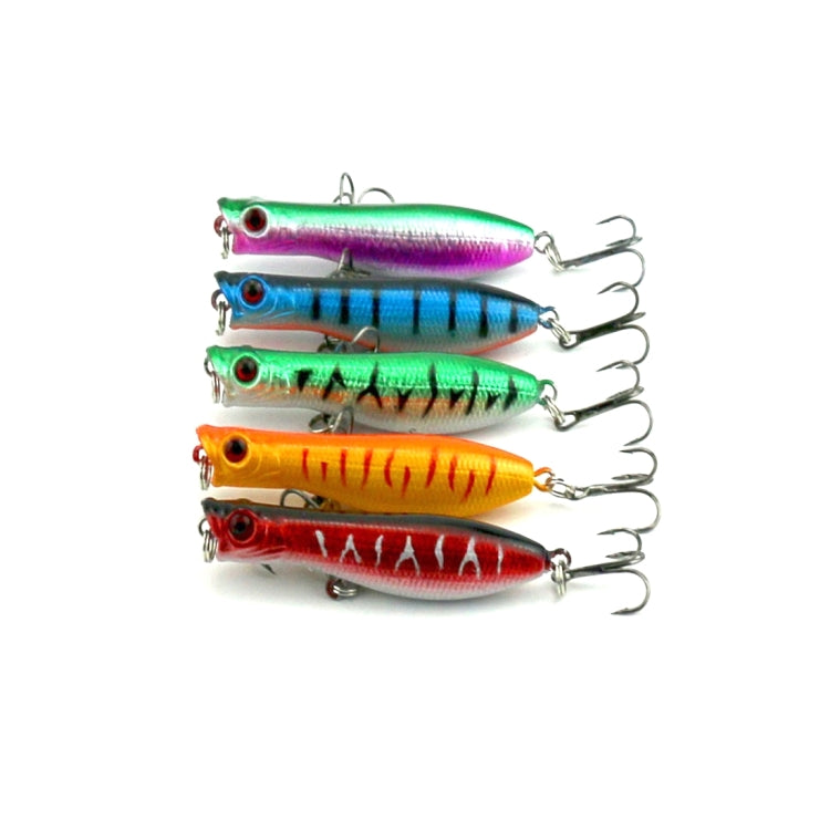 HENGJIA Esche da pesca artificiali Popper Esche da pesca bioniche con ganci, Lunghezza: 6 cm, Consegna colore casuale, Length: 6 cm