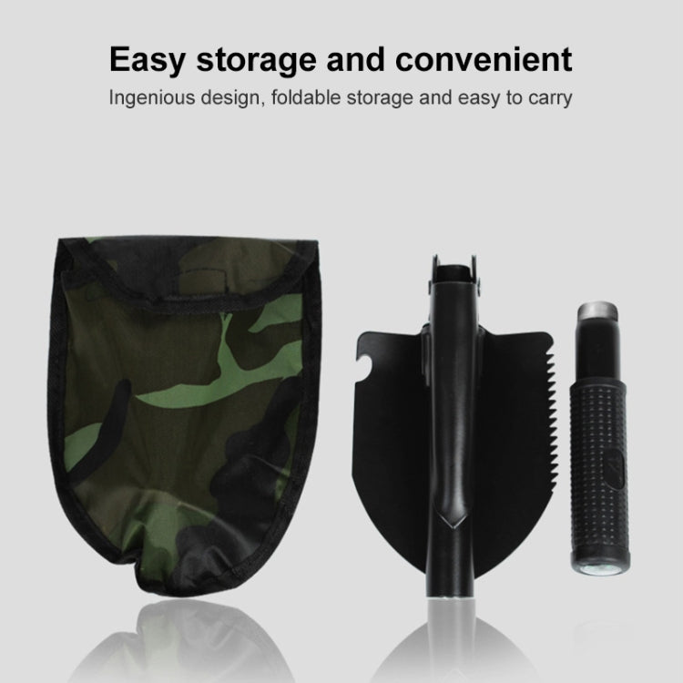 Pala da campeggio pieghevole portatile multifunzione, pala da sopravvivenza, pala da giardino all'aperto, Camping Shovel