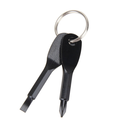 Set di cacciaviti a croce portatili 2 in 1 da esterno con portachiavi, 2 in 1 (Black), 2 in 1 (Silver)