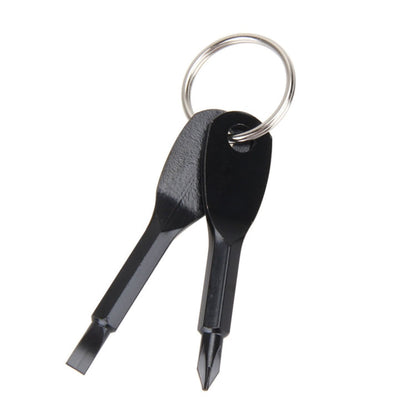 Set di cacciaviti a croce portatili 2 in 1 da esterno con portachiavi, 2 in 1 (Black), 2 in 1 (Silver)