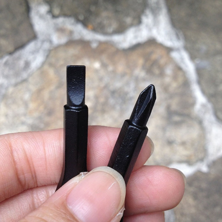 Set di cacciaviti a croce portatili 2 in 1 da esterno con portachiavi, 2 in 1 (Black), 2 in 1 (Silver)