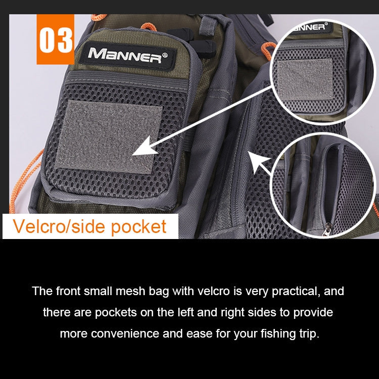 MANNER Giubbotto salvagente da pesca multifunzionale per esterni, MANNER Life Jacket