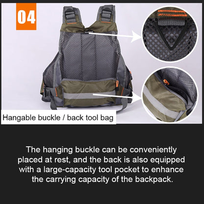 MANNER Giubbotto salvagente da pesca multifunzionale per esterni, MANNER Life Jacket
