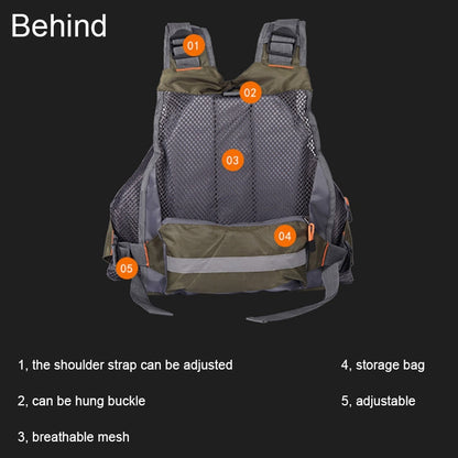 MANNER Giubbotto salvagente da pesca multifunzionale per esterni, MANNER Life Jacket