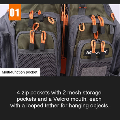 MANNER Giubbotto salvagente da pesca multifunzionale per esterni, MANNER Life Jacket