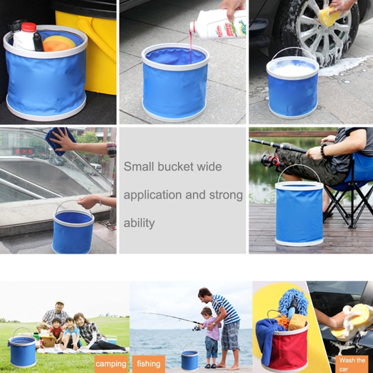 KANEED 11 litri/2,9 galloni in tessuto Oxford scalabile pieghevole comodo secchio per l'acqua per campeggio/lavaggio auto/pesca/escursionismo/spiaggia consegna colore casuale, Scalable Foldable Convenient Water Bucket