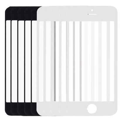 5 pezzi neri + 5 pezzi bianchi per iPhone 5 e 5S, lente in vetro esterna per schermo anteriore, 5 Black 5 White for i5 & 5S - Novalix Store
