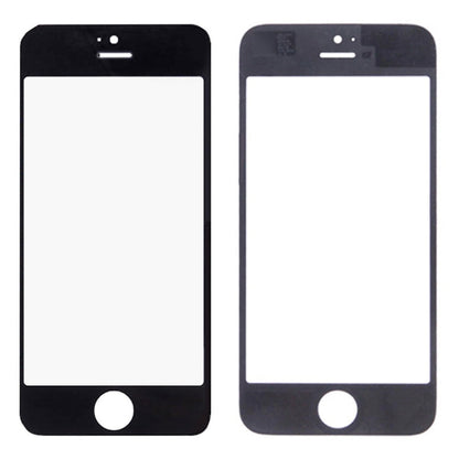 5 pezzi neri + 5 pezzi bianchi per iPhone 5 e 5S, lente in vetro esterna per schermo anteriore, 5 Black 5 White for i5 & 5S - Novalix Store