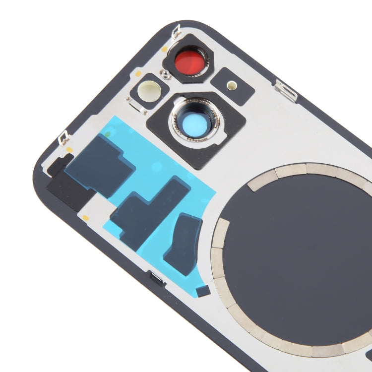 Per iPhone 15 Cover posteriore batteria con copriobiettivo fotocamera + magnete MagSafe, For iPhone 15 (with MagSafe)