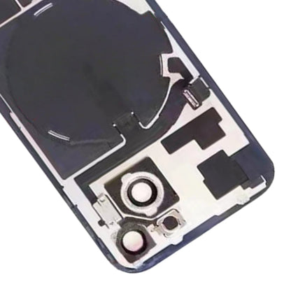 Per iPhone 15 Cover posteriore in vetro con batteria e supporto flash + modulo di ricarica wireless, For iPhone 15