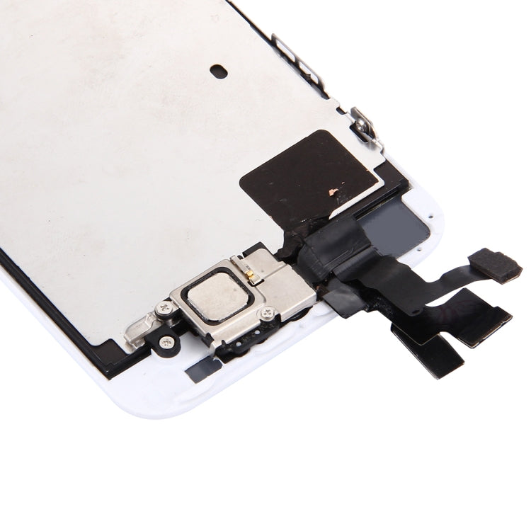 Schermo LCD e digitalizzatore assemblato completo con fotocamera frontale per iPhone 5S, 4 in 1 for i5s White, 4 in 1 for i5s Black
