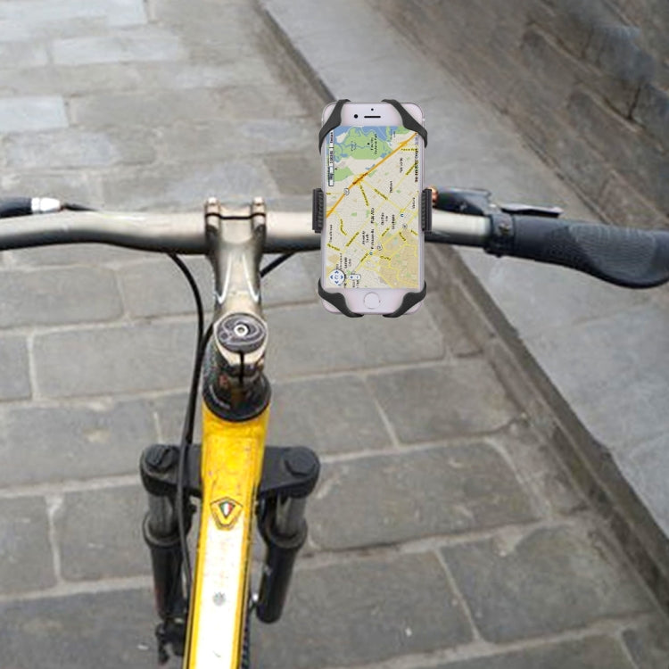 Supporto per telefono da bicicletta con rotazione a 360 gradi con clip elastica flessibile per iPhone 7 e 7 Plus / iPhone 6 e 6 Plus / iPhone 5 e 5C e 5s