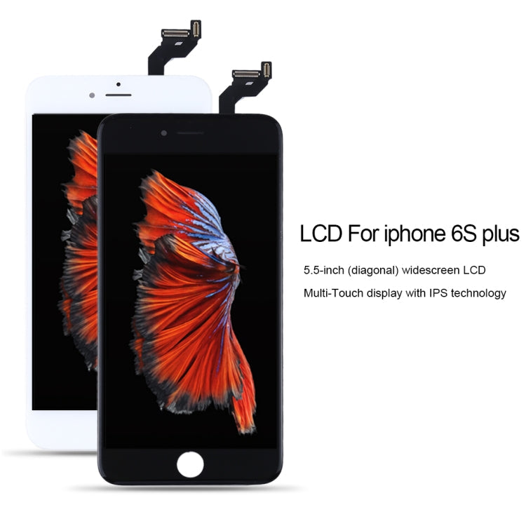 Schermo LCD e digitalizzatore assemblato completo per iPhone 6S Plus, i6S Plus White, i6S Plus Black