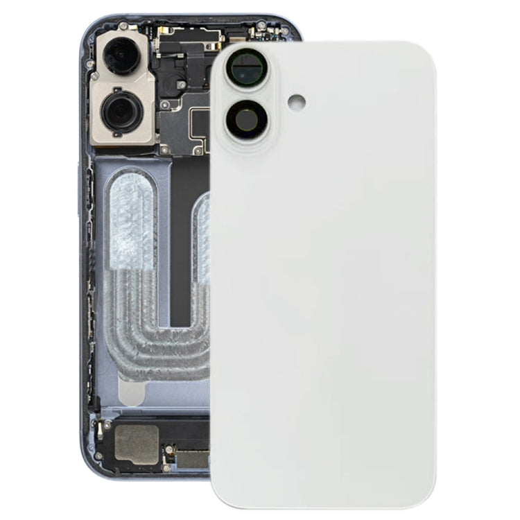 Per iPhone 16 Cover posteriore batteria con copriobiettivo fotocamera, For iPhone 16