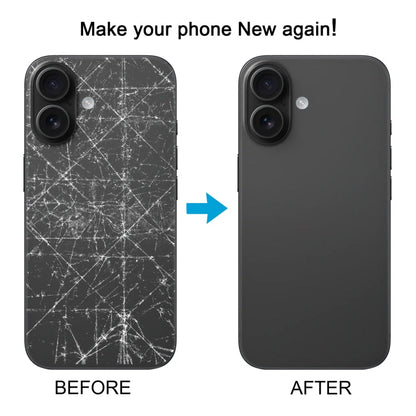 Per iPhone 16 Cover posteriore batteria con copriobiettivo fotocamera, For iPhone 16