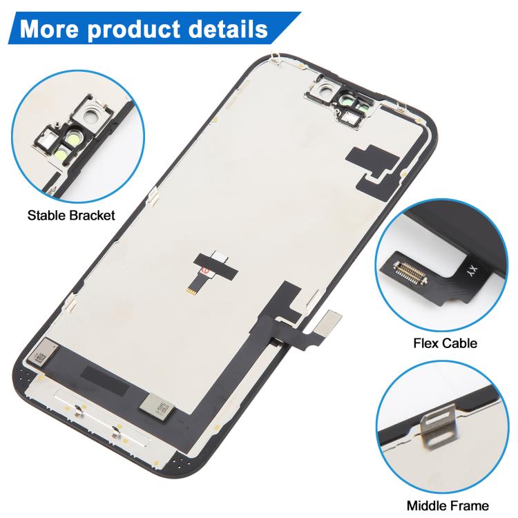 Per iPhone 16 HD+ incell LCD Screen con digitalizzatore assemblaggio completo, For iPhone 16(HD+ incell)